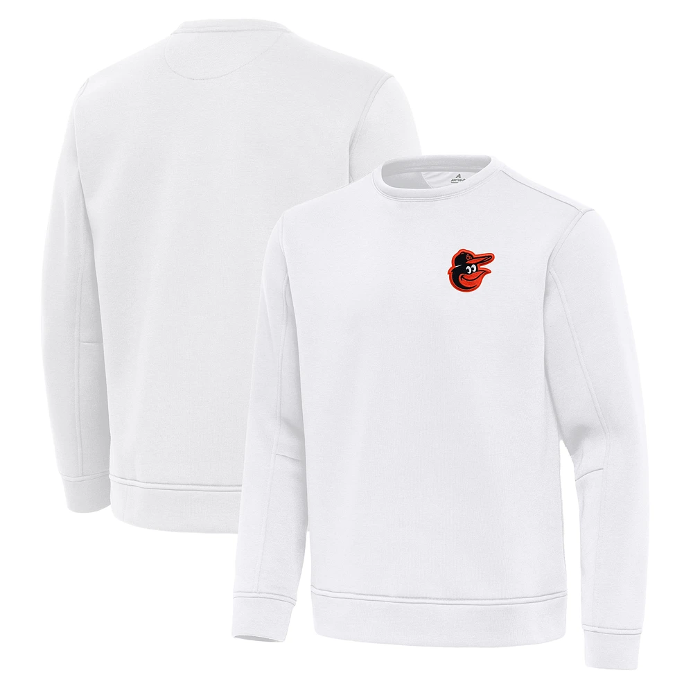 Men's Antigua Baltimore Orioles Relevant Lightweight Pullover Sweatshirt