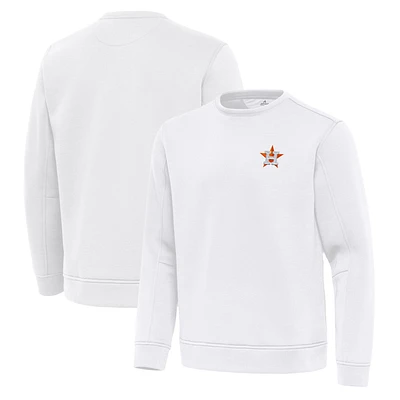 Men's Antigua Houston Astros Relevant Lightweight Pullover Sweatshirt