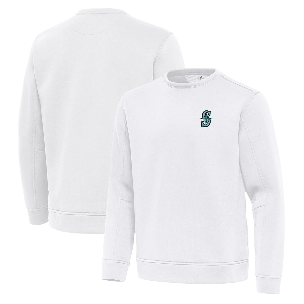 Men's Antigua Seattle Mariners Relevant Lightweight Pullover Sweatshirt