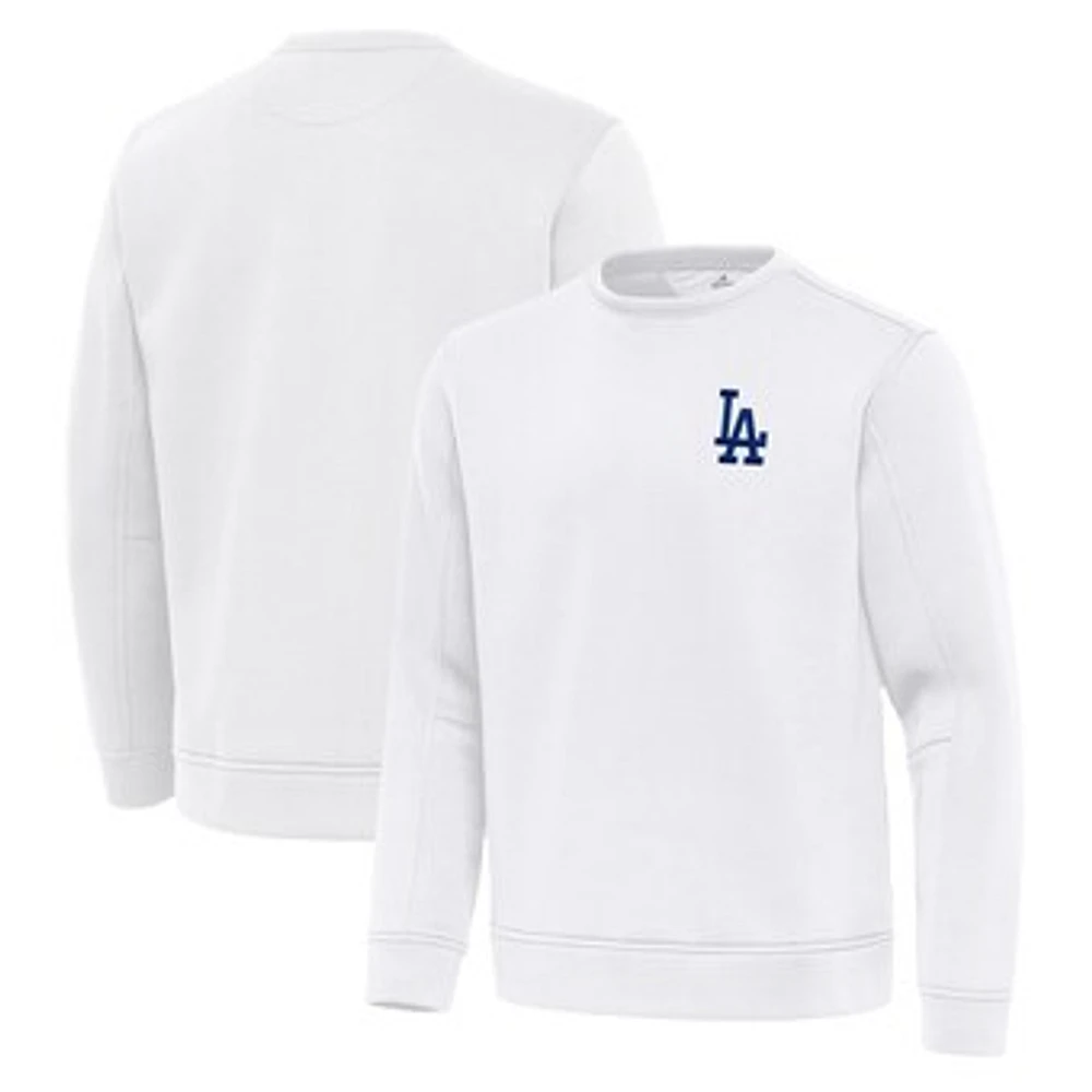 Men's Antigua Los Angeles Dodgers Relevant Lightweight Pullover Sweatshirt