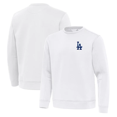 Men's Antigua Los Angeles Dodgers Relevant Lightweight Pullover Sweatshirt