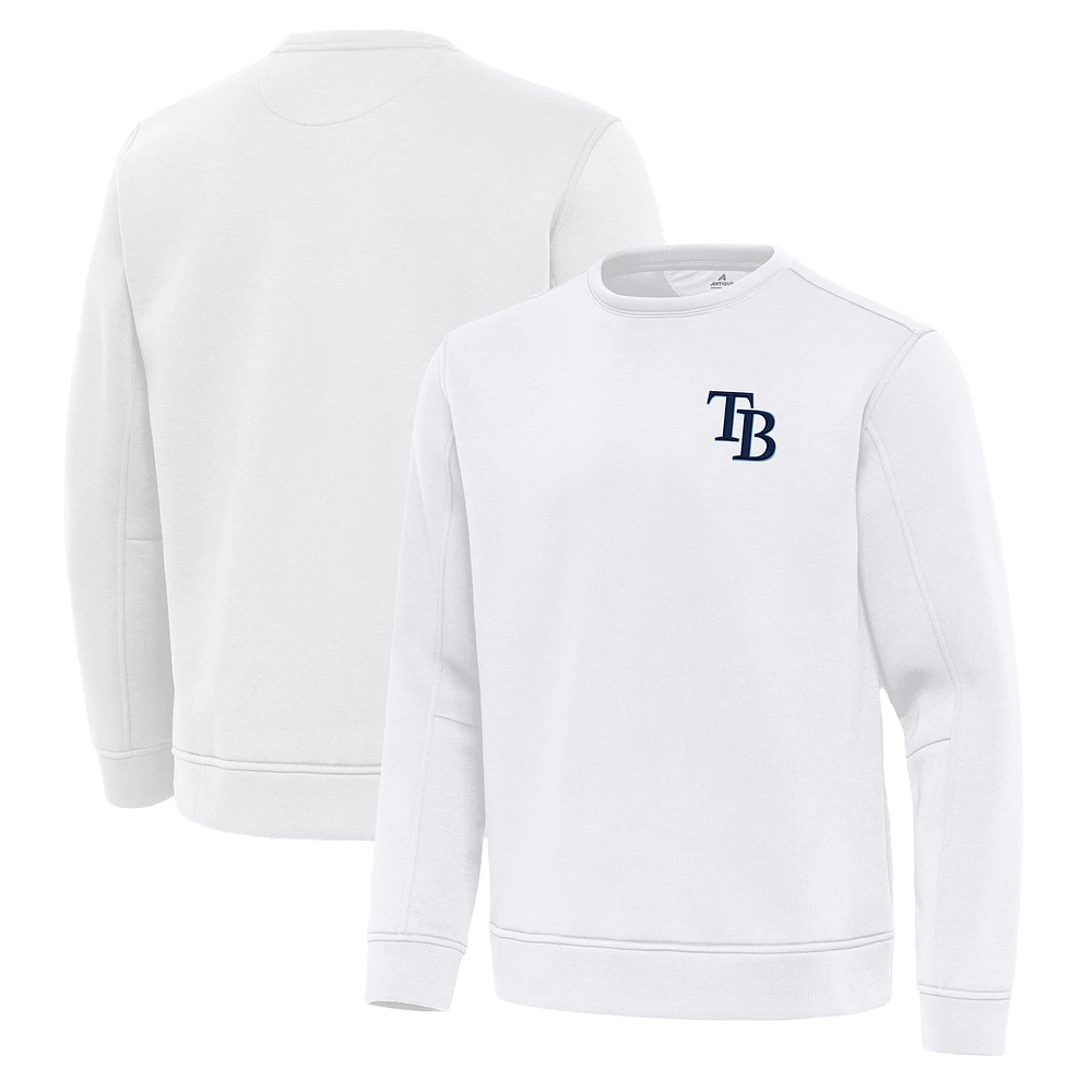 Men's Antigua Tampa Bay Rays Relevant Lightweight Pullover Sweatshirt