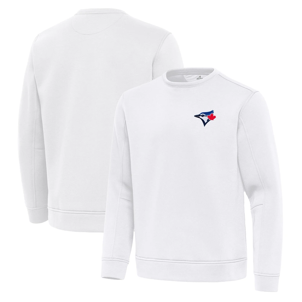 Men's Antigua Toronto Blue Jays Relevant Lightweight Pullover Sweatshirt