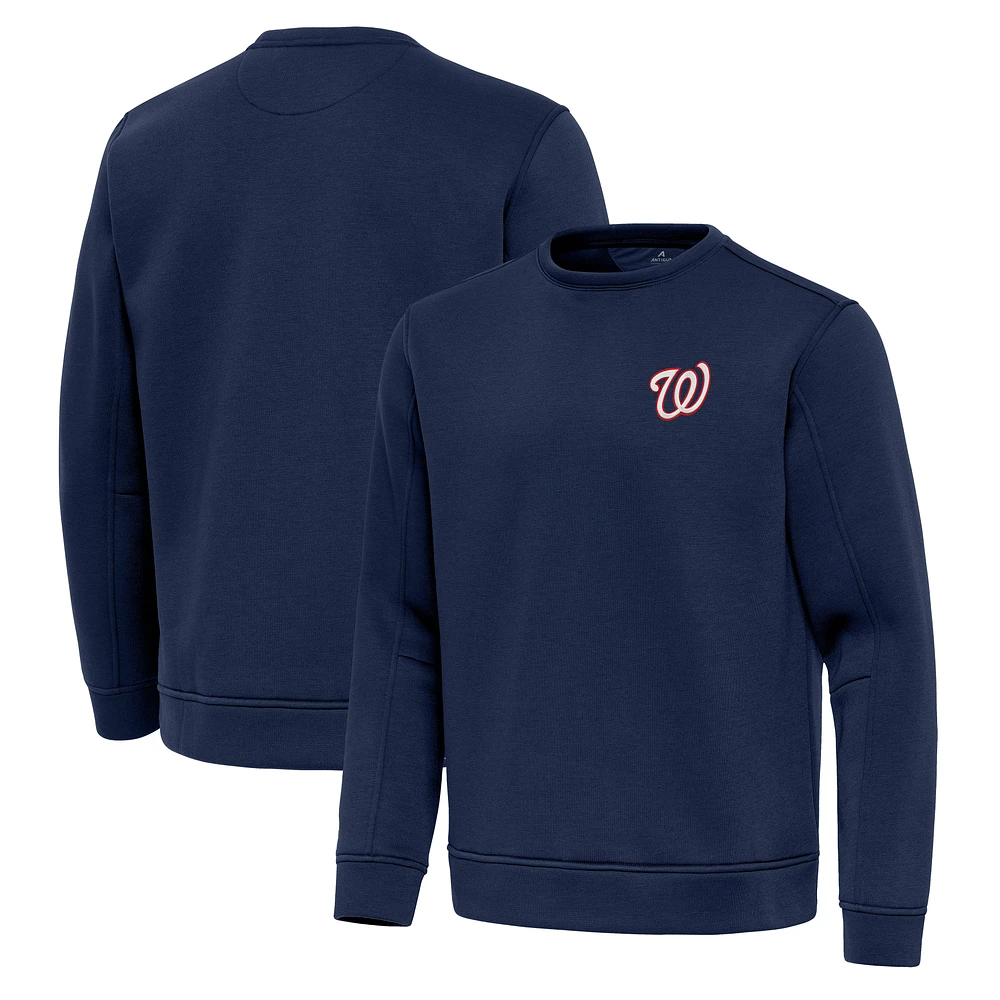 Men's Antigua Navy Washington Nationals Relevant Lightweight Pullover Sweatshirt