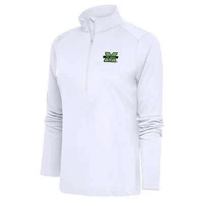 Women's Antigua Marshall Thundering Herd Tribute Half-Zip Top