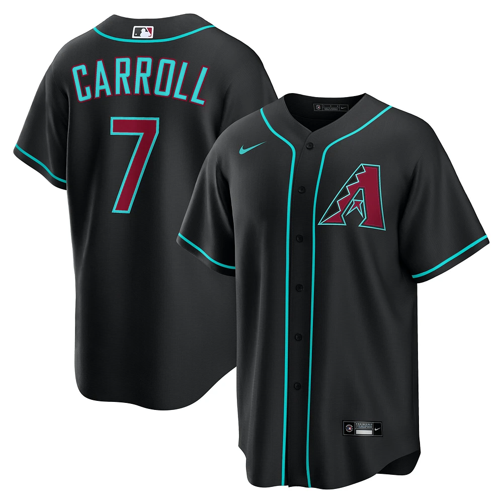 Men's Nike Corbin Carroll Black Arizona Diamondbacks Alternate Replica Jersey