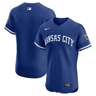 Men's Nike Royal Kansas City Royals Alternate 2 Elite Jersey