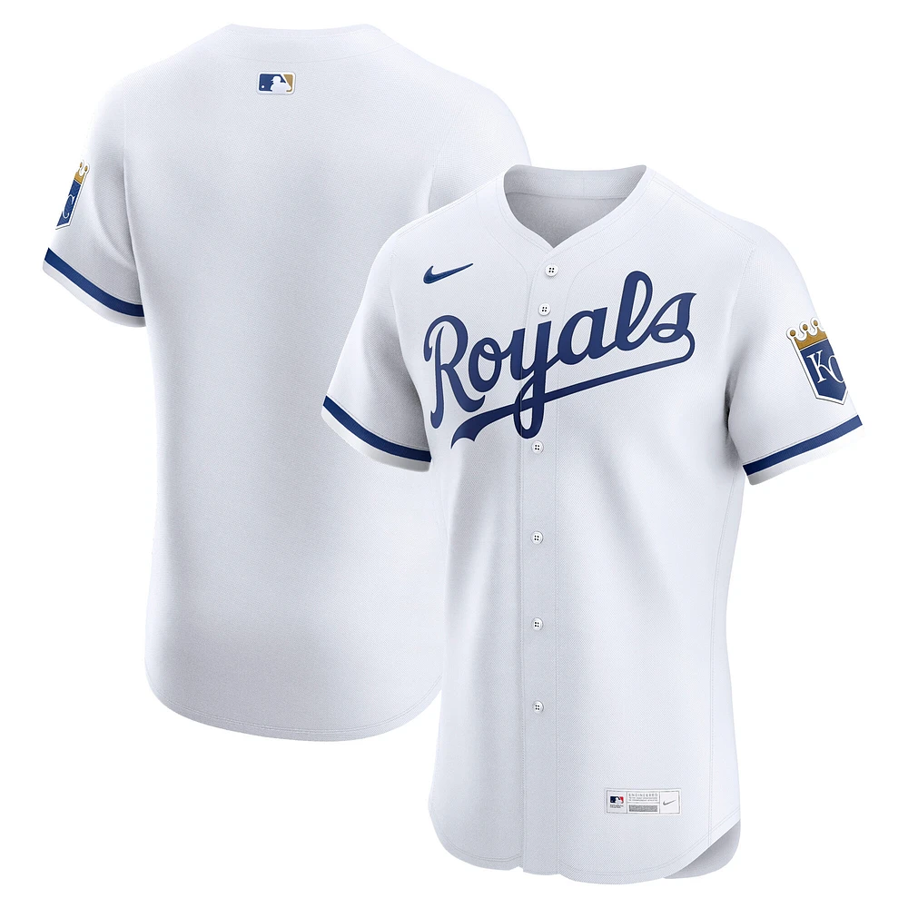 Men's Nike White Kansas City Royals Home Elite Jersey
