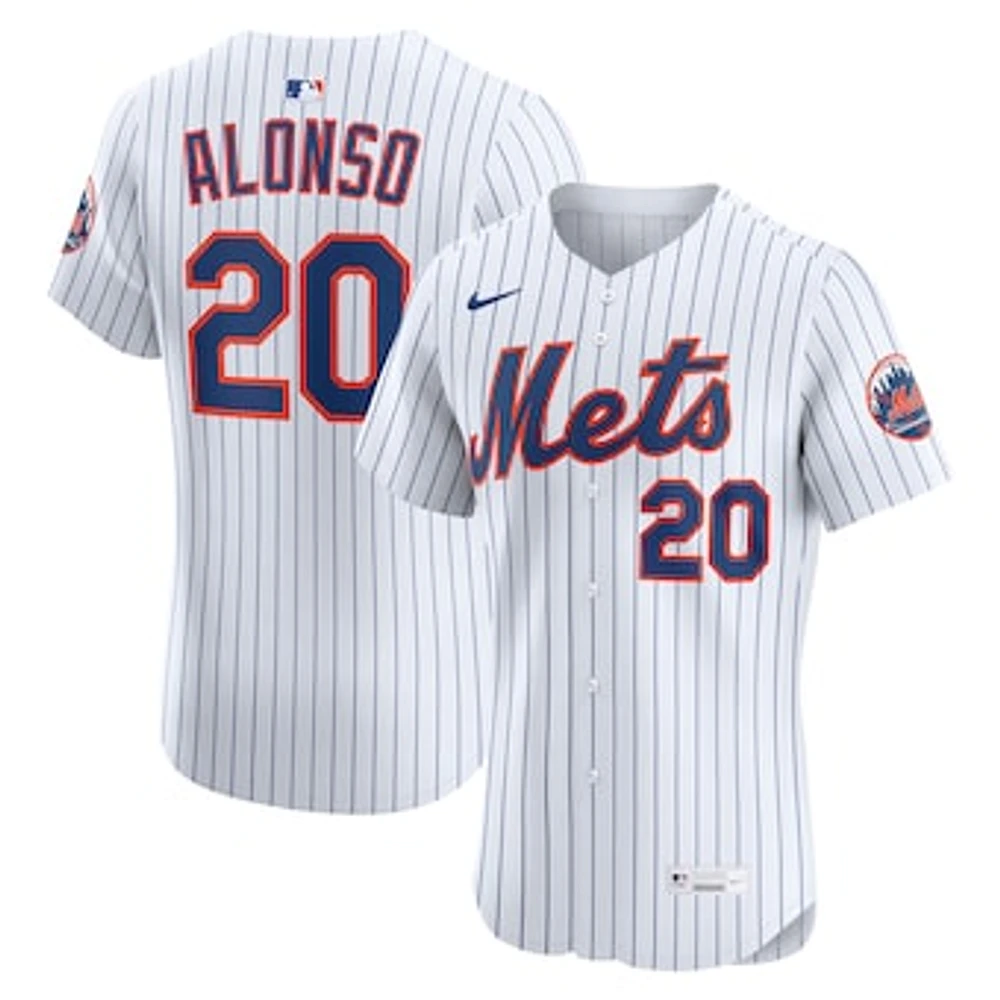 Men's Nike Pete Alonso White New York Mets Home Elite Player Jersey