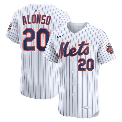 Men's Nike Pete Alonso White New York Mets Home Elite Player Jersey