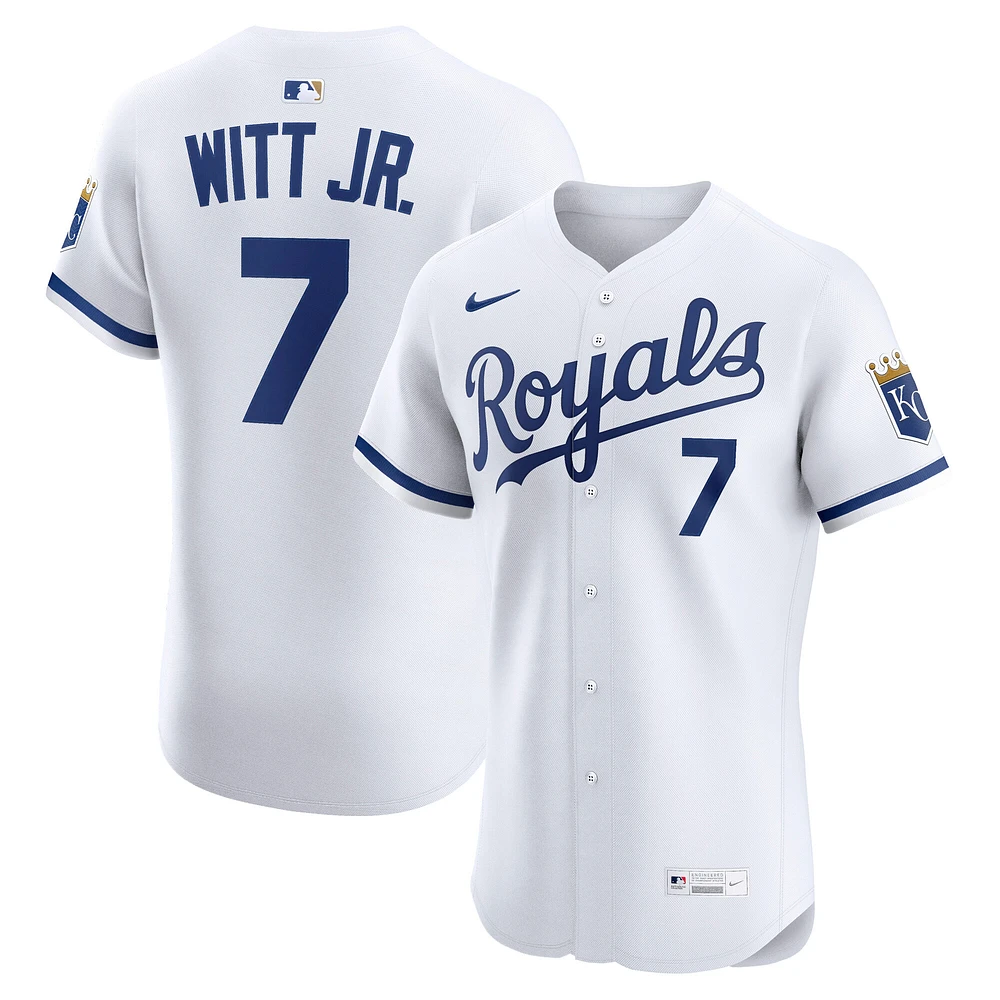 Men's Nike Bobby Witt Jr. White Kansas City Royals Home Elite Player Jersey