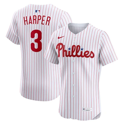 Men's Nike Bryce Harper White Philadelphia Phillies Home Elite Jersey