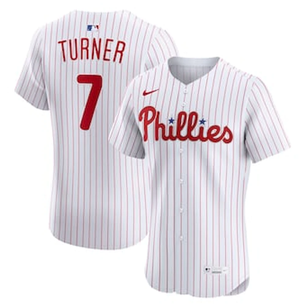 Men's Nike Trea Turner White Philadelphia Phillies Home Elite Jersey