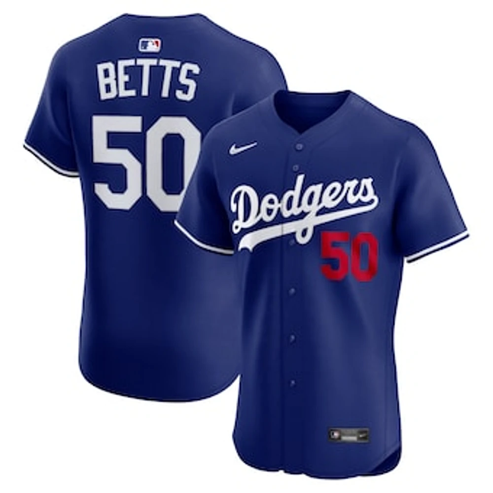Men's Nike Mookie Betts Royal Los Angeles Dodgers Alternate 2 Elite Player Jersey