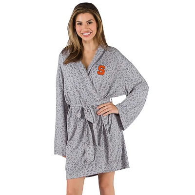 Women's Concepts Sport Gray Syracuse Orange Frill Hacci Knit Robe