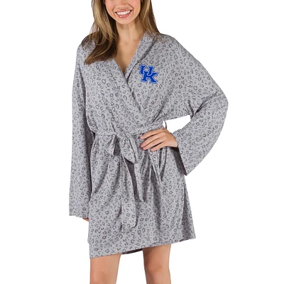 Women's Concepts Sport Gray Kentucky Wildcats Frill Hacci Knit Robe