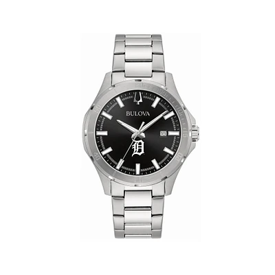 Men's Bulova Detroit Tigers Stainless Steel Classic Sport Watch