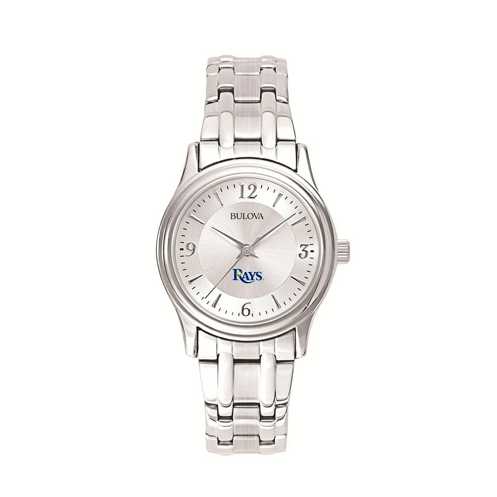 Women's Bulova Silver Tampa Bay Rays Stainless Steel Watch