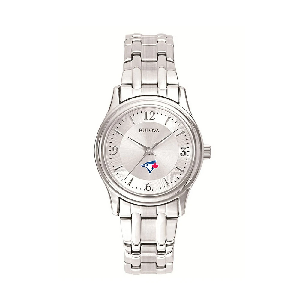 Women's Bulova Silver Toronto Blue Jays Stainless Steel Watch