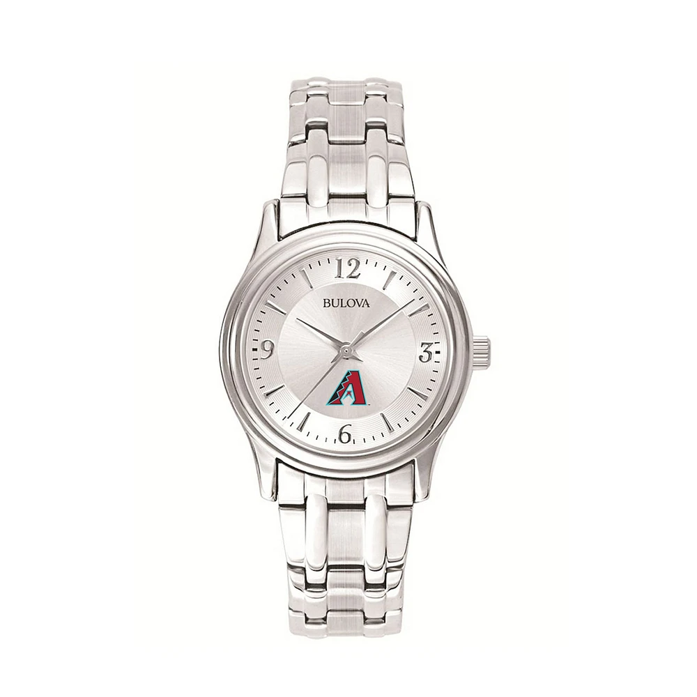 Women's Bulova Silver Arizona Diamondbacks Stainless Steel Watch