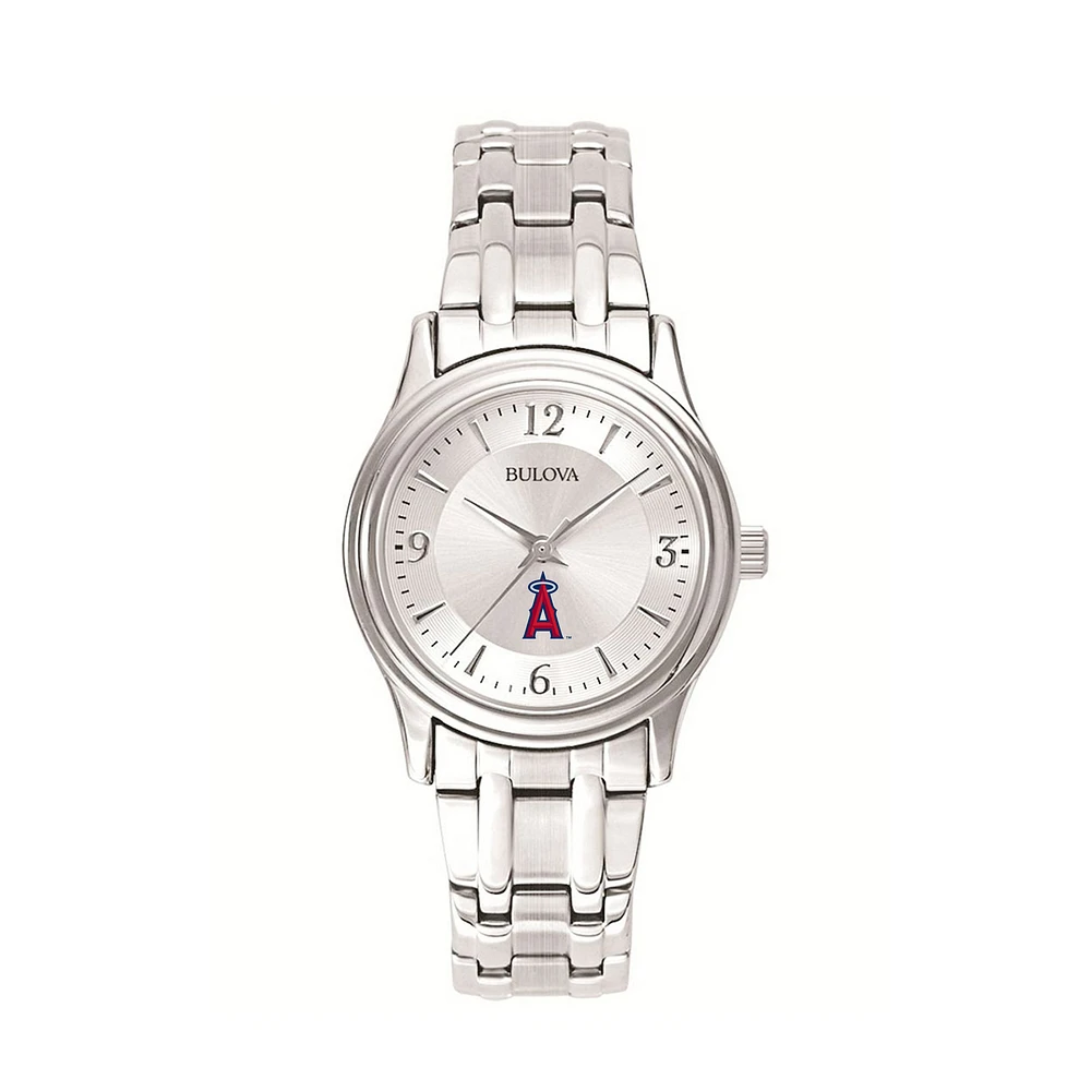 Women's Bulova Silver Los Angeles Angels Stainless Steel Watch