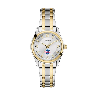 Women's Bulova Silver/Gold Philadelphia Phillies Two-Tone Watch