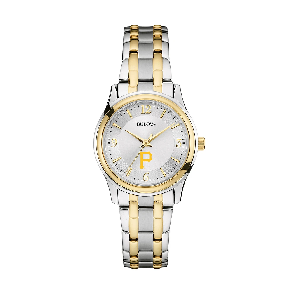 Women's Bulova Silver/Gold Pittsburgh Pirates Two-Tone Watch