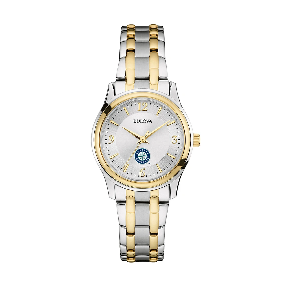 Women's Bulova Silver/Gold Seattle Mariners Two-Tone Watch