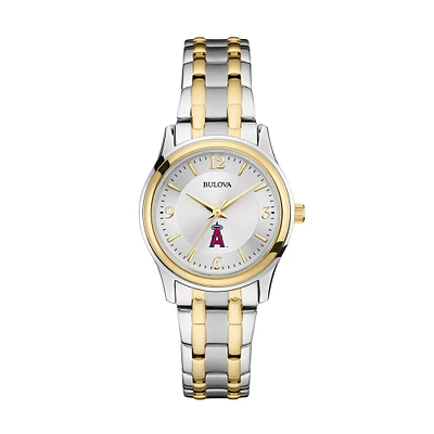 Women's Bulova Silver/Gold Los Angeles Angels Two-Tone Watch