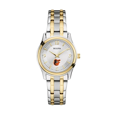 Women's Bulova Silver/Gold Baltimore Orioles Two-Tone Watch