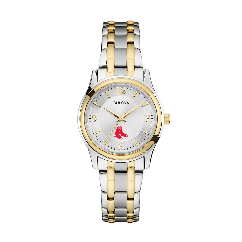 Women's Bulova Silver/Gold Boston Red Sox Two-Tone Watch