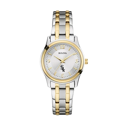 Women's Bulova Silver/Gold Chicago White Sox Two-Tone Watch