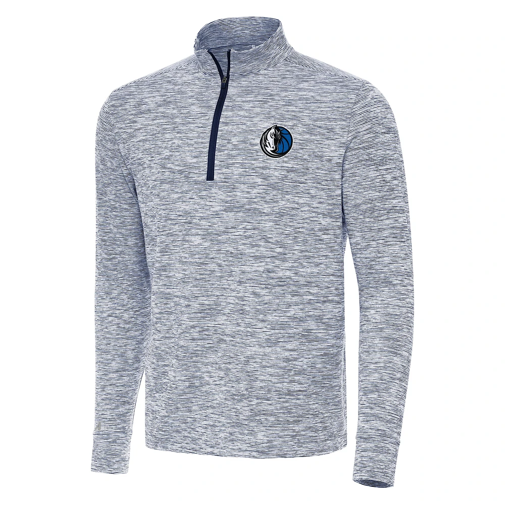 Men's Antigua Navy Dallas Mavericks Cause Quarter-Zip Top