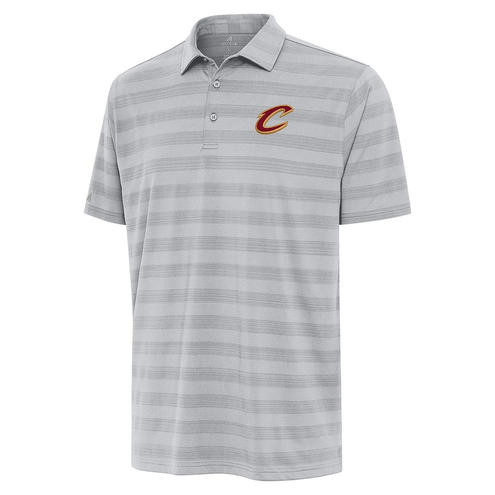 Men's Antigua Gray Cleveland Cavaliers Tunnel Polo