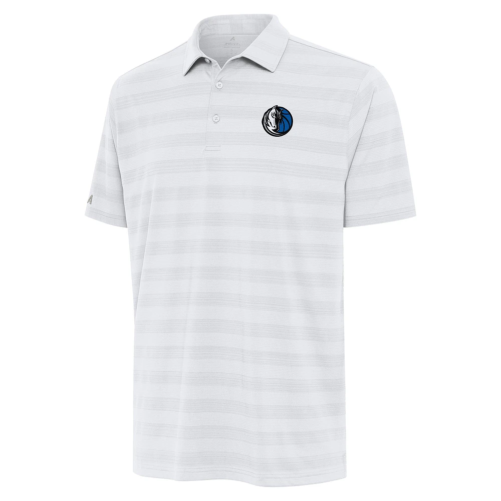 Men's Antigua White Dallas Mavericks Tunnel Polo