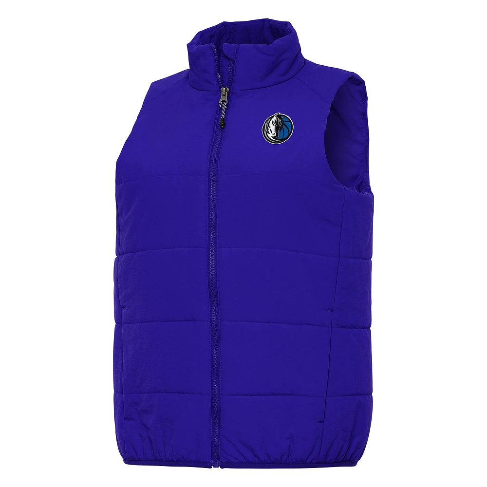 Women's Antigua Blue Dallas Mavericks Experience Full-Zip Vest