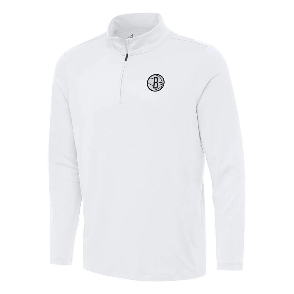 Men's Antigua Brooklyn Nets Reprocess Quarter-Zip Top