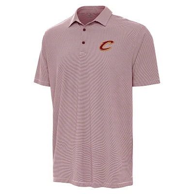 Men's Antigua Wine Cleveland Cavaliers Twine Polo