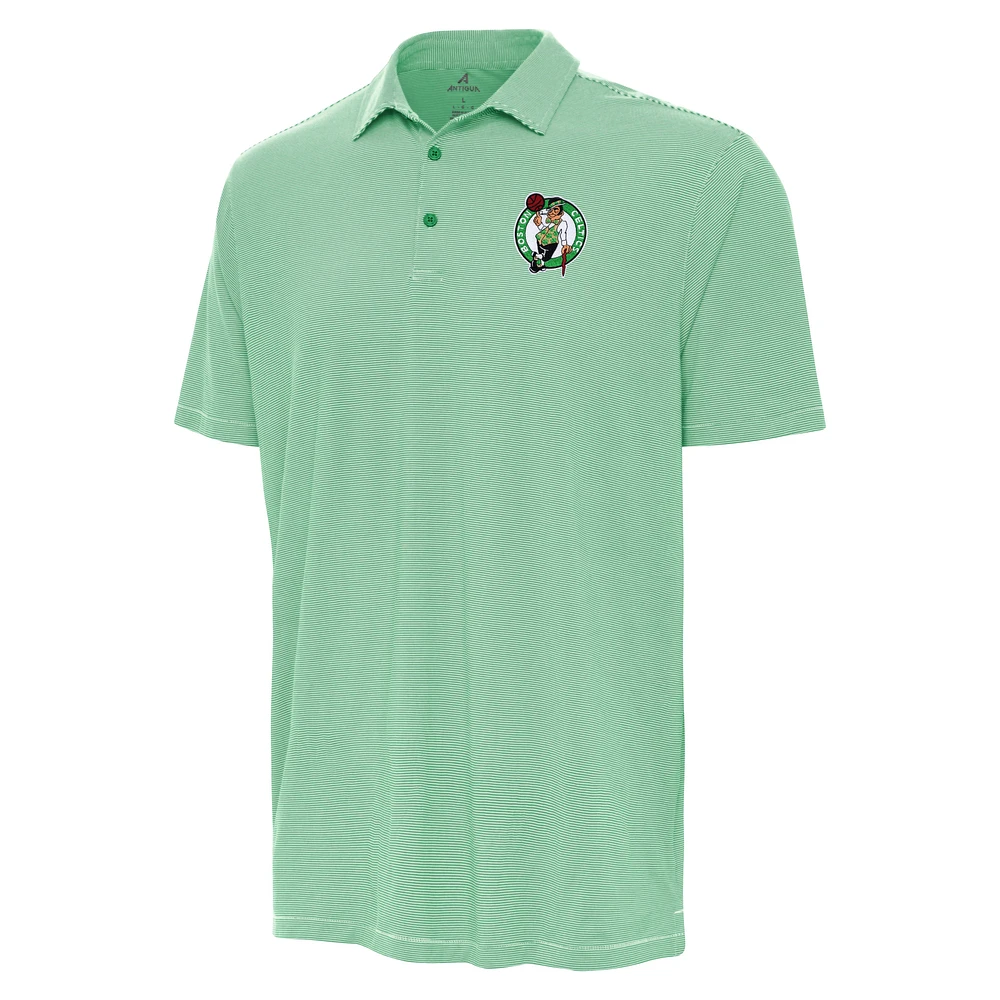 Men's Antigua Kelly Green Boston Celtics Twine Polo