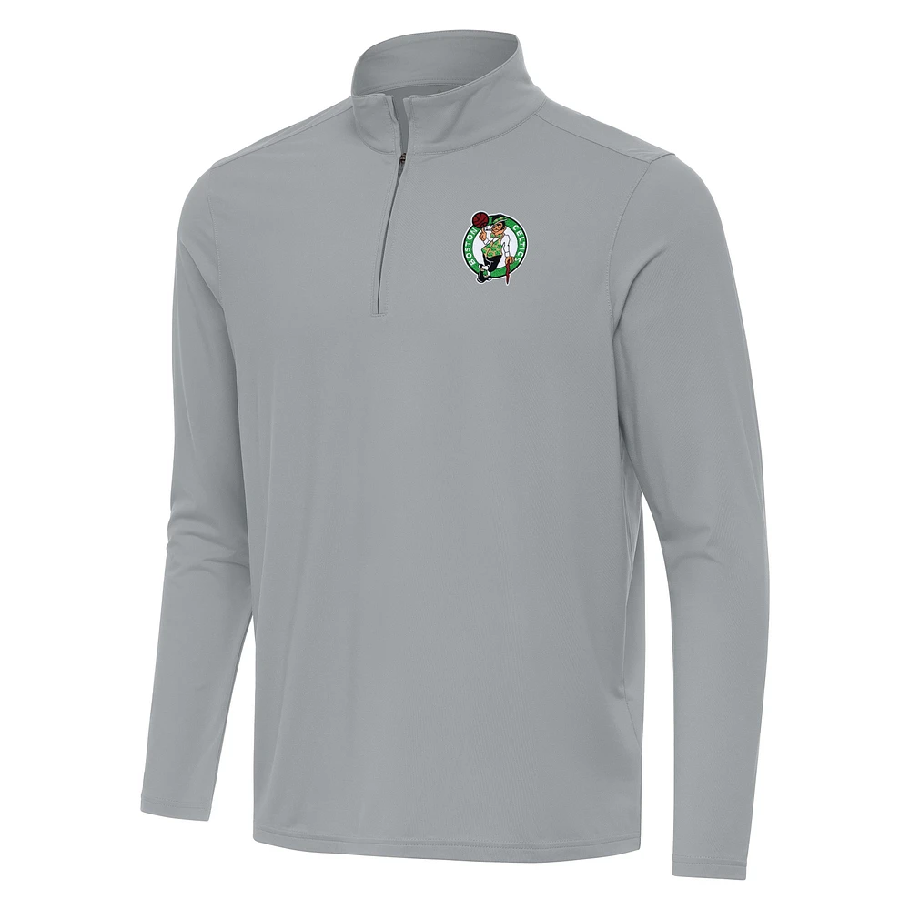 Men's Antigua Boston Celtics Intent Quarter-Zip Top