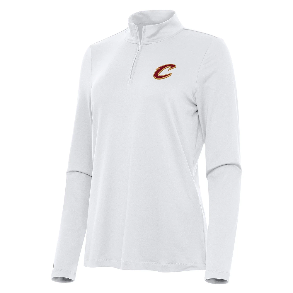 Women's Antigua Cleveland Cavaliers Reprocess Quarter-Zip Top