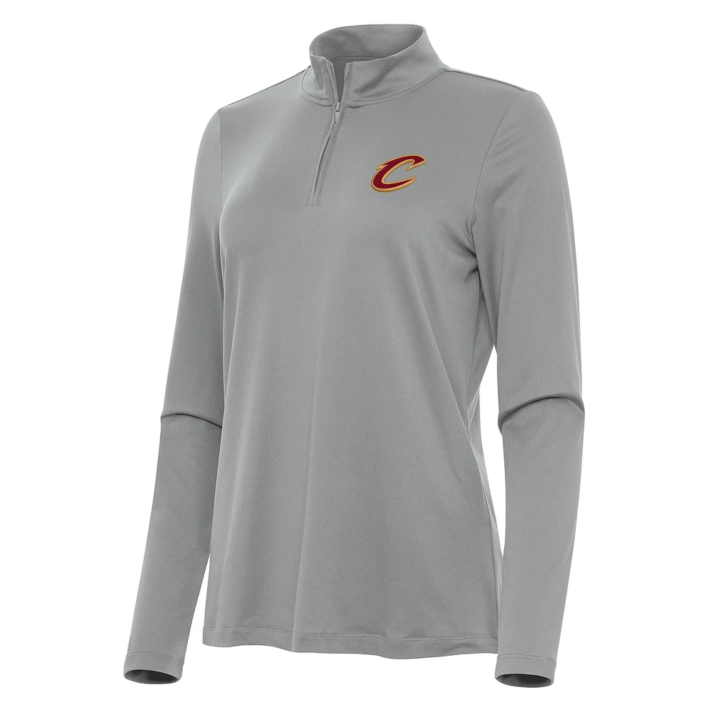Women's Antigua Cleveland Cavaliers Reprocess Quarter-Zip Top