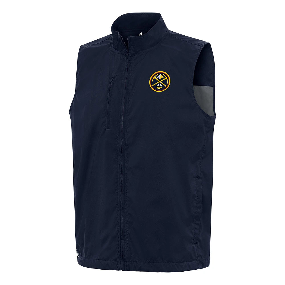 Men's Antigua Navy Denver Nuggets Brisk Full-Zip Vest