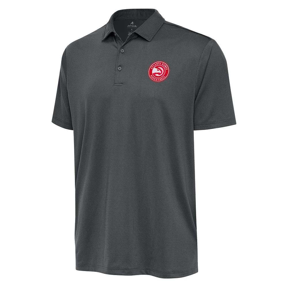 Men's Antigua Pewter Atlanta Hawks Big & Tall Ellipse Polo