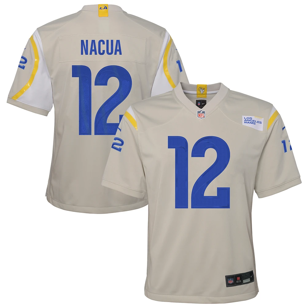Youth Nike Puka Nacua Cream Los Angeles Rams Game Jersey