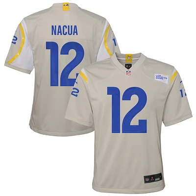 Youth Nike Puka Nacua Cream Los Angeles Rams Game Jersey