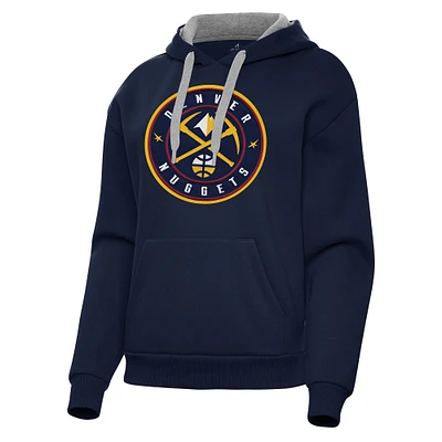 Women's Antigua Navy Denver Nuggets Victory Pullover Hoodie
