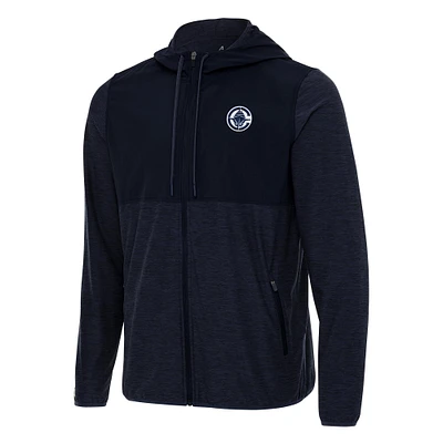Men's Antigua Navy LA Clippers Sway Full-Zip Hoodie Jacket