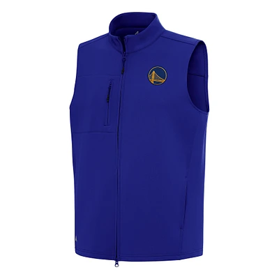 Men's Antigua Royal Golden State Warriors Demand Full-Zip Vest