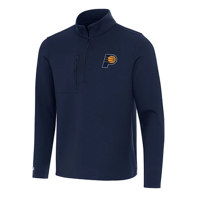 Men's Antigua Navy Indiana Pacers Insider Quarter-Zip Top